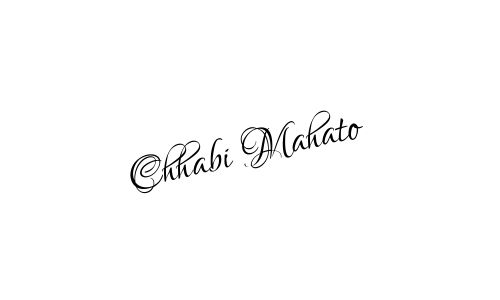 Chhabi Mahato name signature